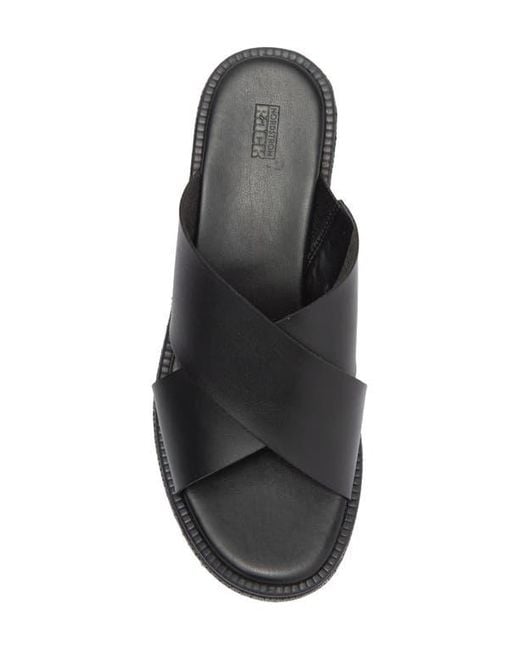 Nordstrom Rack Black Frankie Wedge Platform Sandal