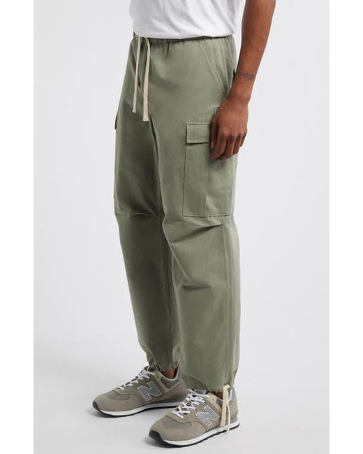 Standard Issue Green Pd Drawstring Cargo Pants for men