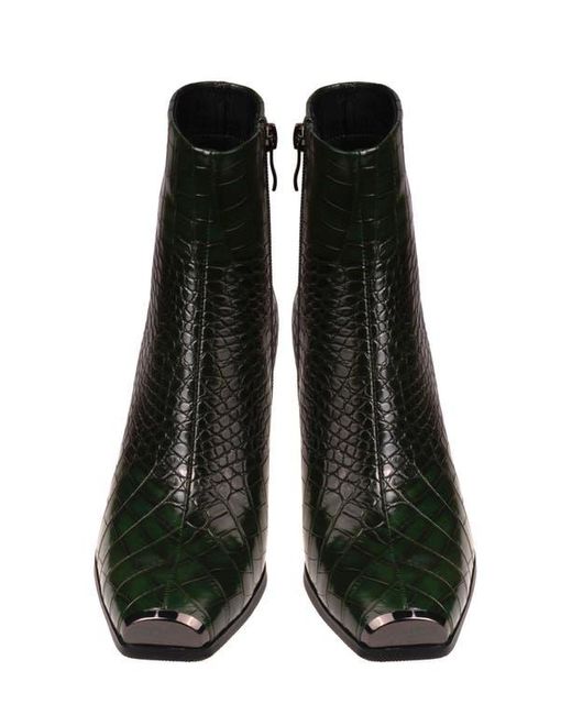 Ninety Union Black Lima Croc Embossed Boot