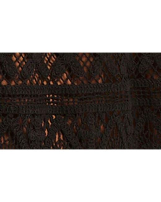 Misook Black Heritage Open Stitch Duster