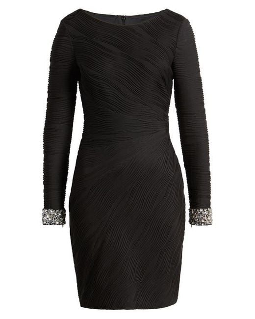 fur formal dress Elegant Black Mesh Dress | Long & Form-Fitting
