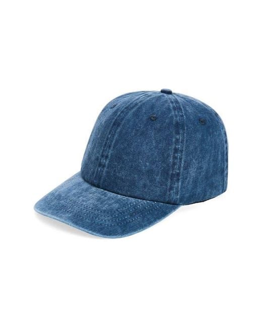 Nordstrom Rack Blue Washed Baseball Cap for men