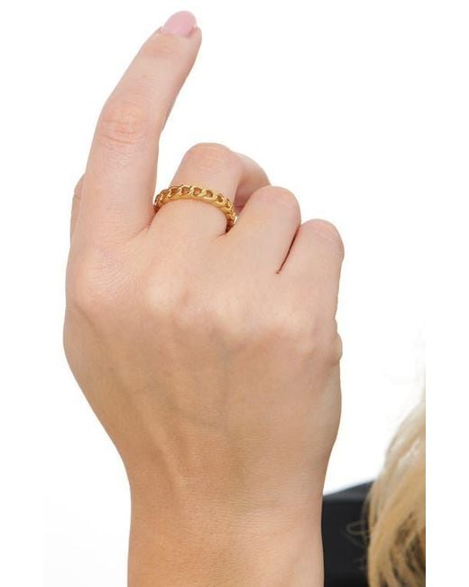DEVATA Metallic Curb Chain Ring