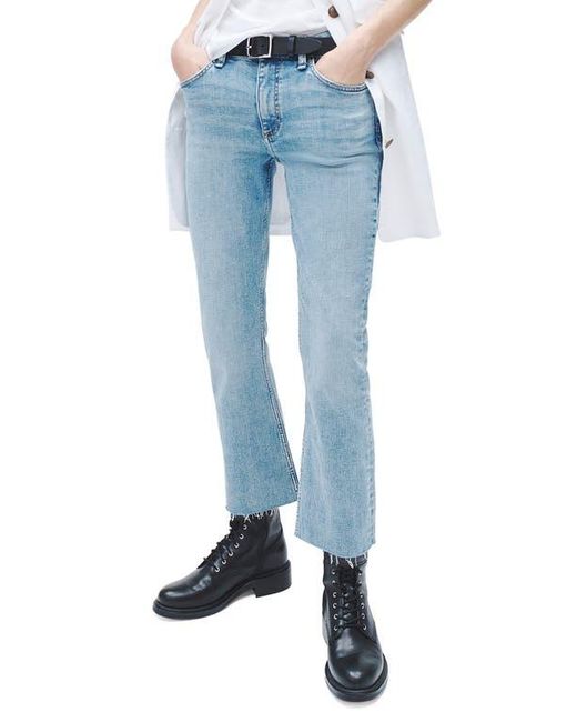 Rag & Bone Blue Peyton Mid Rise Ankle Bootcut Jeans