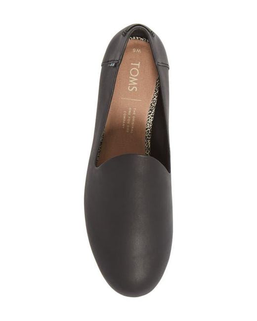 TOMS Black Darcy Flat Loafer
