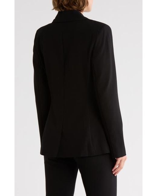 Leith Black Tailored Double Breasted Blazer