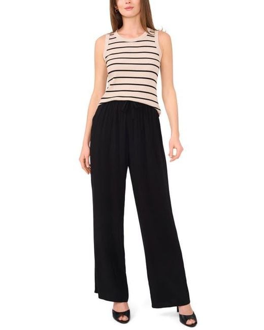 Halogen® Black Stripe Rib Tank