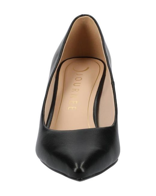 Journee Collection Black Scylee Pump