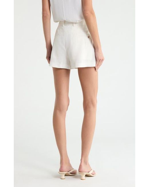 Helmut Lang White Flared Shorts