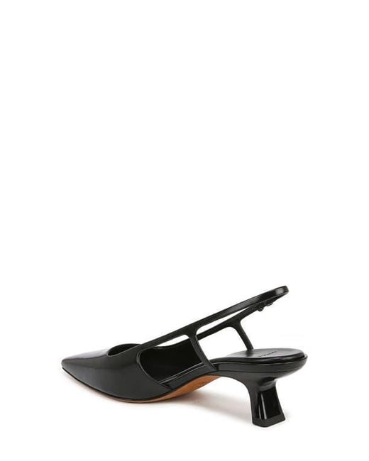 Vince Black Bianca Slingback Pointed Toe Pump
