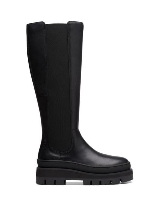 Clarks Black Orianna Knee High Boot