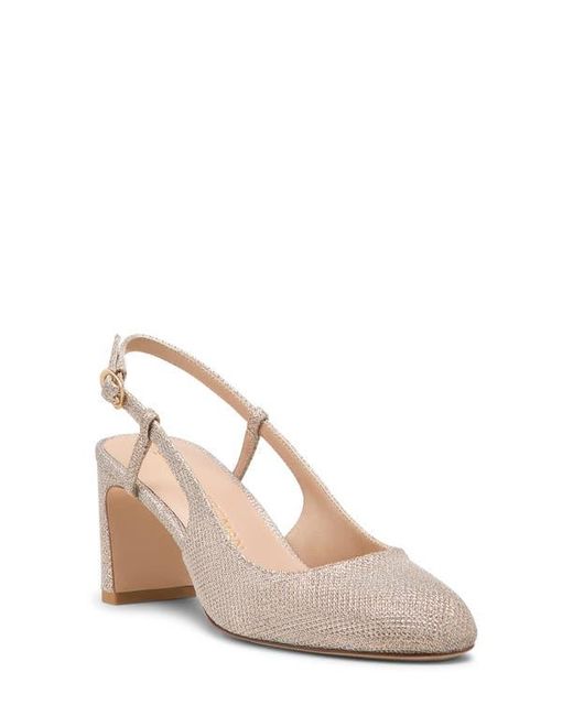 Stuart Weitzman Natural Babette Slingback 60 Pump