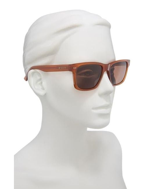 DIFF Brown Marco 56Mm Square Sunglasses for men
