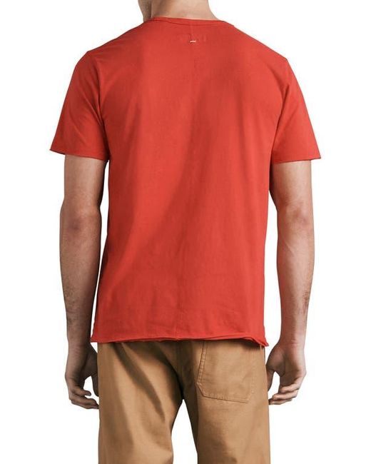 Rag & Bone Red Miles Organic Cotton Pocket T-Shirt for men