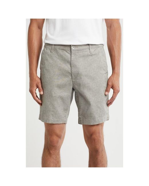 AG Jeans Gray Wanderer Print Chino Shorts for men