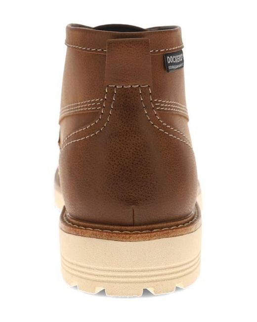 Dockers Brown Moc Toe Boot for men