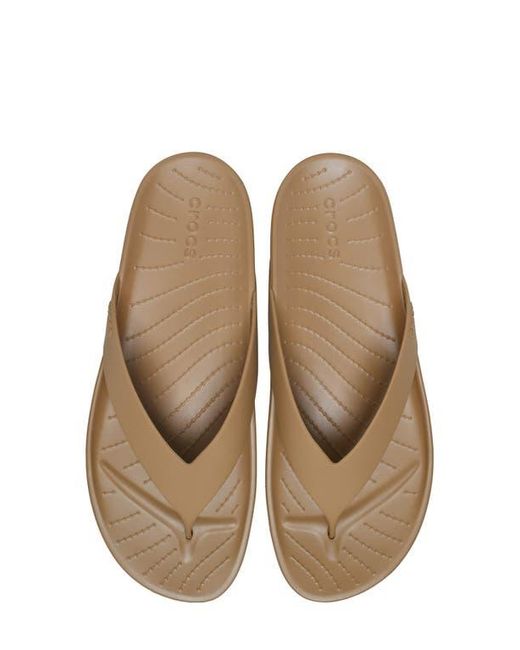 CROCSTM Brown Splash Flip Flop