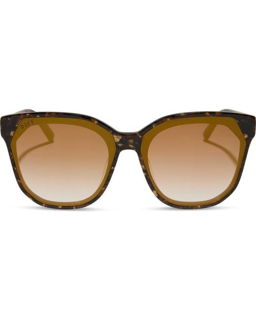 DIFF Brown Gia 62Mm Oversize Square Sunglasses