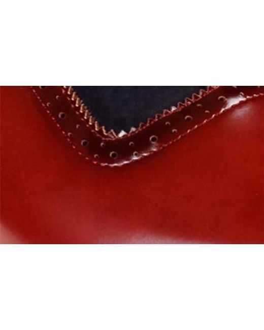 Gino Vitale Red Wingtip Oxford for men