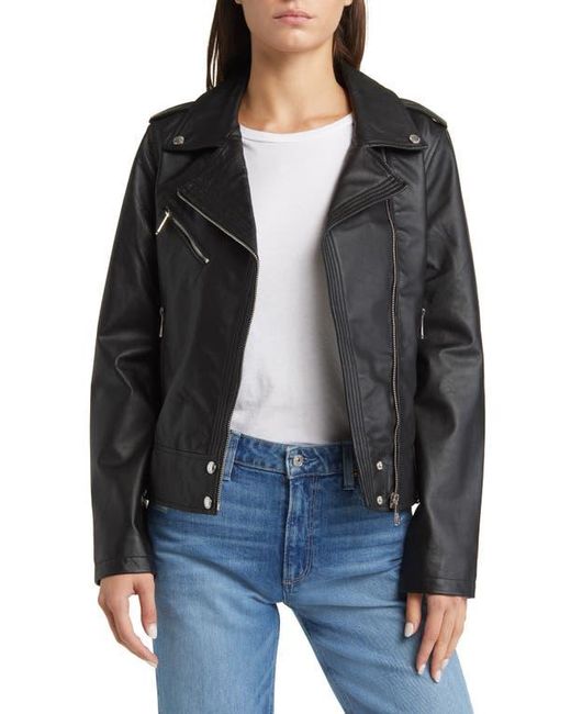 Sam Edelman Black Leather Moto Jacket