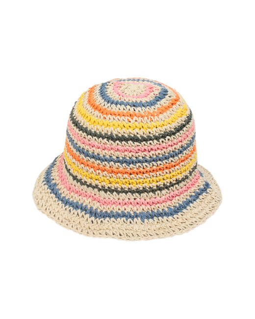 David & Young Stripe Straw Bucket Hat In Multi At Nordstrom Rack in