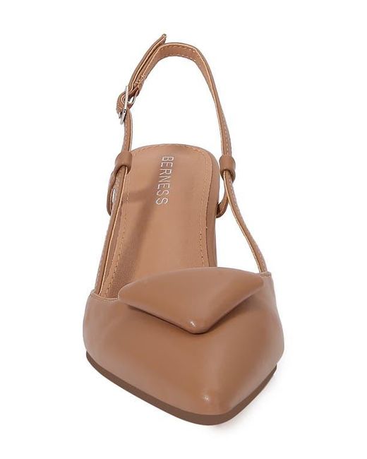 BERNESS Brown Slingback Pump