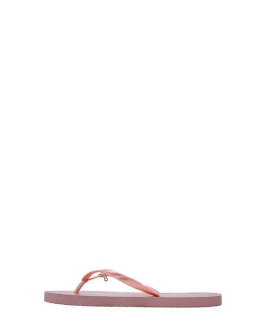 Bebe Pink Glittery Thong Sandal