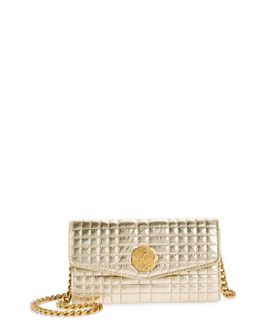 Vince Camuto Natural Barn Quilted Leather Wallet On A Chain
