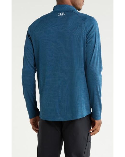 Under Armour Blue Tech Textured Half Zip Pullover for men