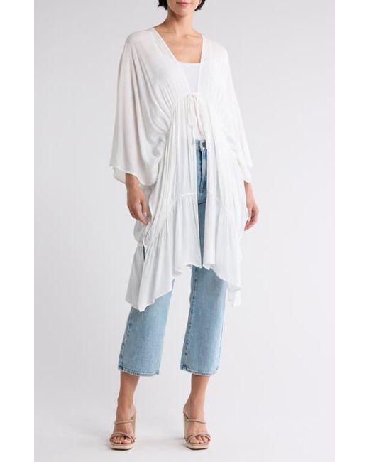 Steve Madden White Wanderlust Ruffle Topper