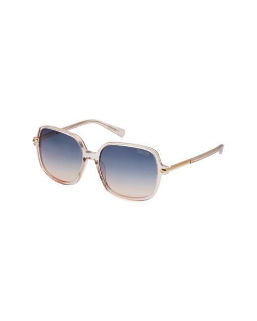 Kenneth Cole Blue 56mm Gradient Square Sunglasses