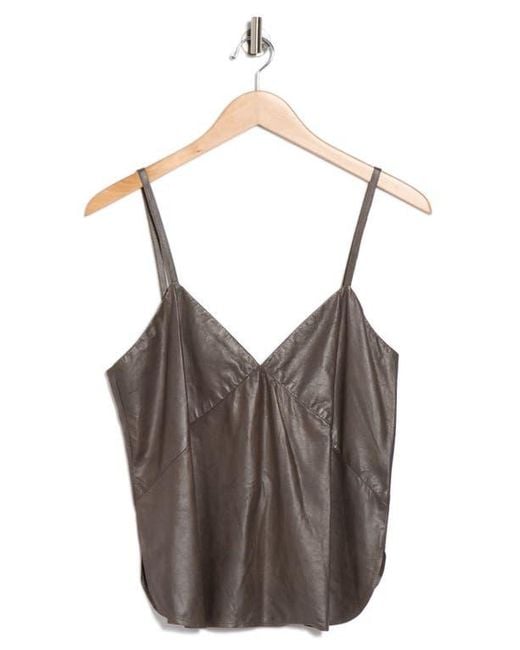 Twp Brown Campbell Leather Camisole