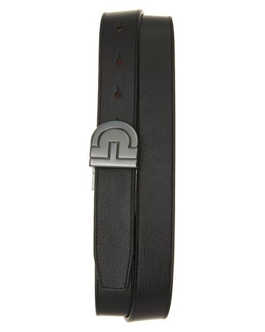 Cole Haan Black 32Mm Reversible Logo Plaque Buckle Belt for men