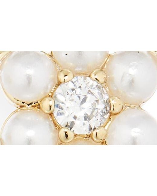 Kate Spade Multicolor Set Of 2 Faux Pearl Cluster Hoop Earrings