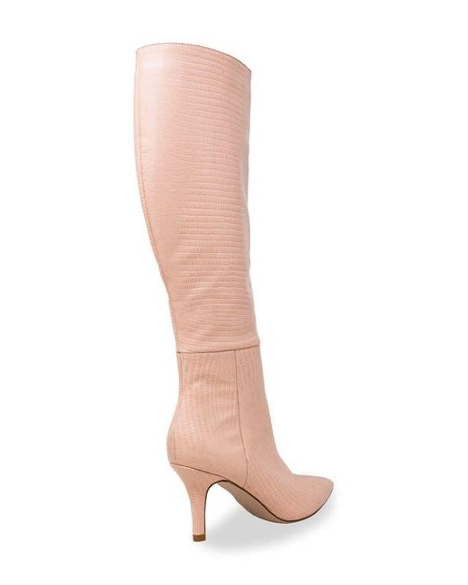 In Touch Footwear Pink Pointed Toe Mid-Calf Boot