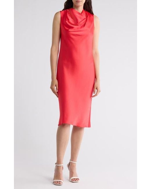 strapless open back dress Halston main image 1