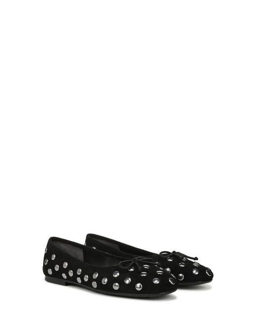 Sam Edelman Black Alie Stud Ballet Flat
