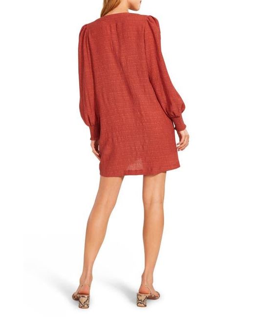 Steve Madden Bb Dakota X Ruston Textured Long Sleeve Shift Minidress