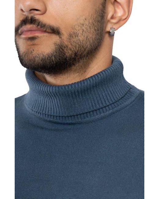 Xray Jeans Blue Turtleneck Pullover Sweater for men