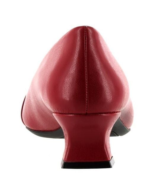 Easy Street Red Waive Square Toe Pump
