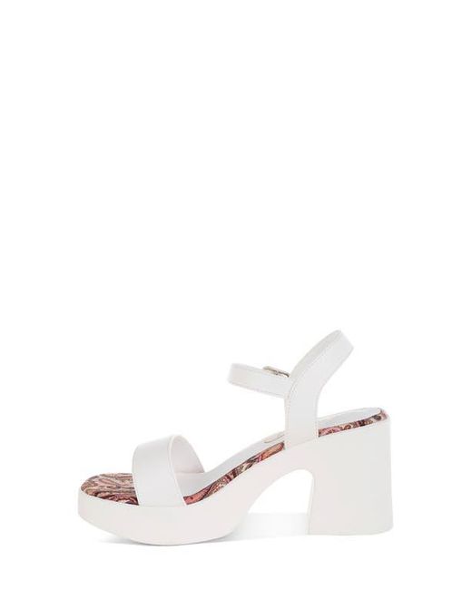 LONDON RAG White Kolata Platform Sandal
