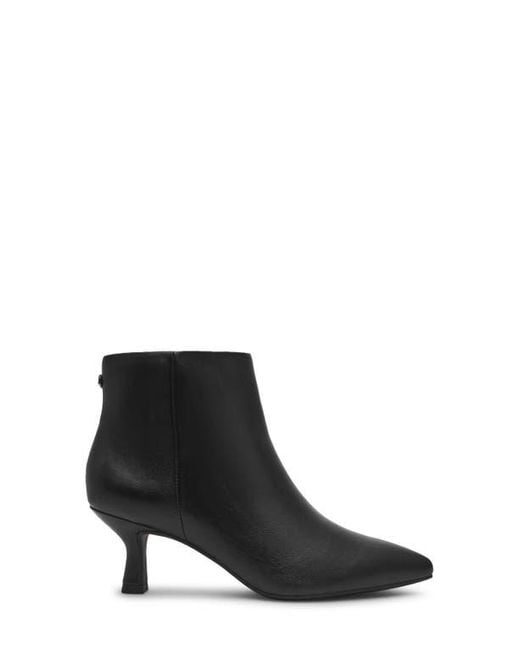 Anne Klein Black Francesca Kitten Heel Bootie