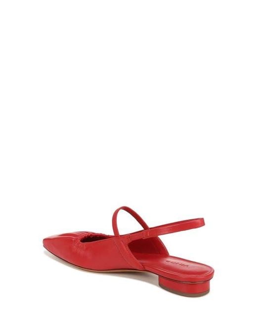 Vince Red Venice Slingback Flat
