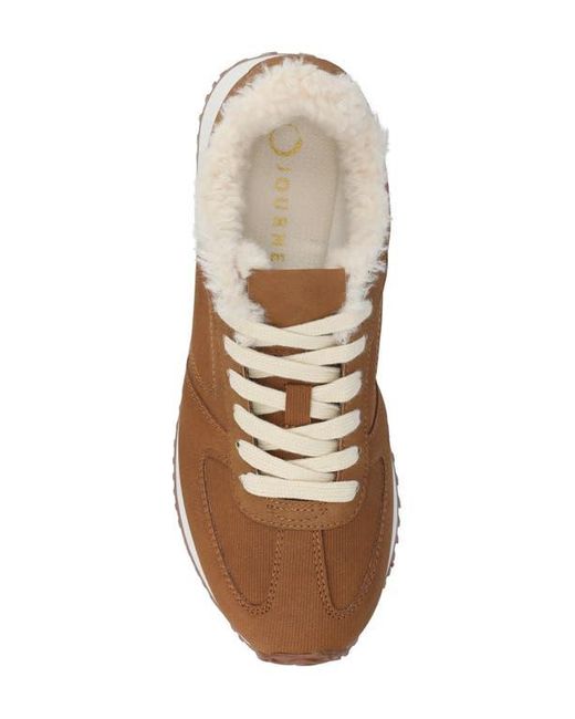 Journee Collection Brown Flow Casual Sneaker