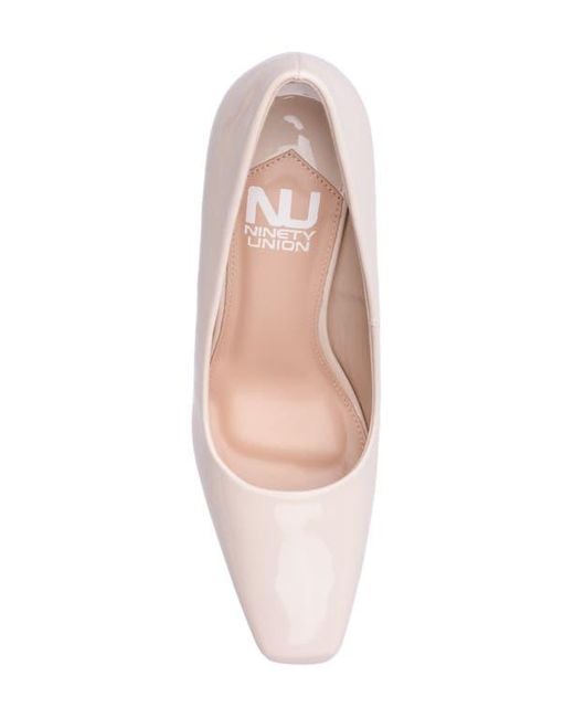 Ninety Union Pink Blast Square Toe Pump