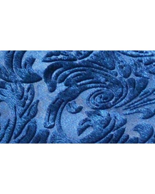 La Milano Blue Broderick Velvet Loafer for men