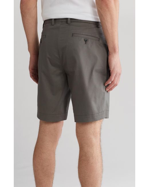 Brooks Brothers Gray Advantage Stretch Shorts for men