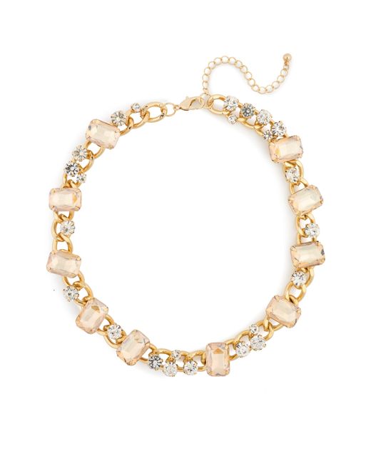 Tasha Crystal Chain Necklace in Metallic | Lyst