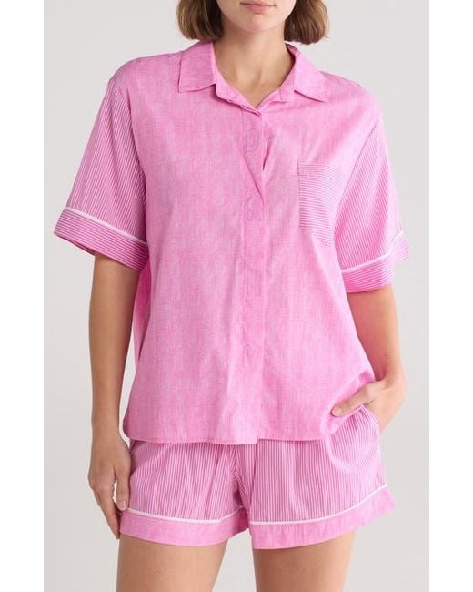 DKNY Pink Boxer Short Pajamas