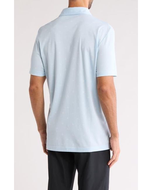 Travis Mathew Blue Final State No Logo Golf Polo for men